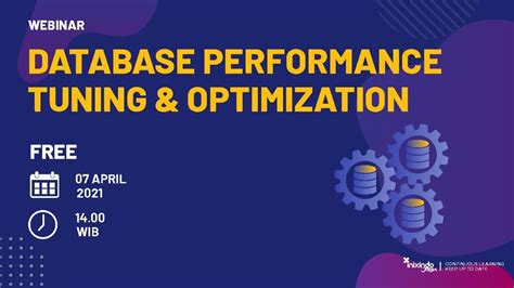 Webinar Database Performance Tuning Optimization Youtube