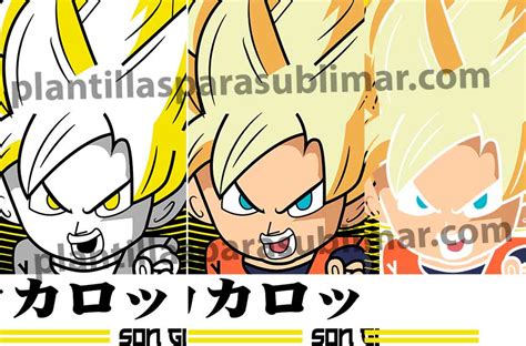 Son Goku Chibi Vector PNG Plantillas Para Sublimar