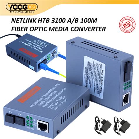 Jual Htb A B Fiber Optic Optical Media Converter Htb Netlink