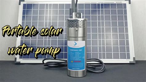 Solar Powered Irrigation Water Pump V Dc Submersible Water Pump For