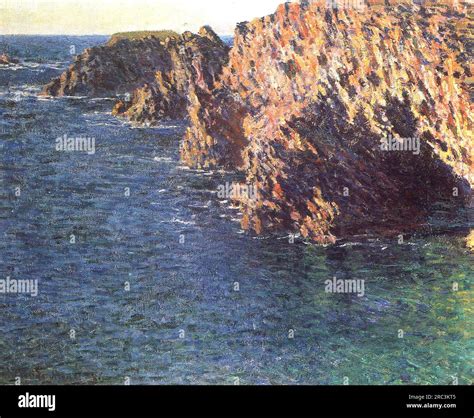 The Grotto Of Port Domois 1866 By Claude Monet Stock Photo Alamy