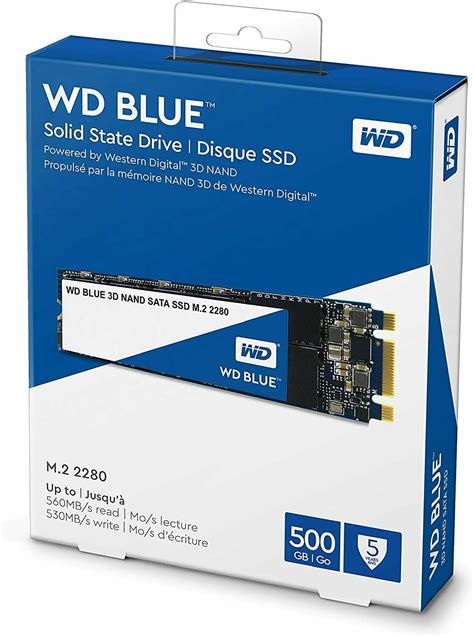 Western Digital Blue 500GB M 2 SN550 NVMe SSD