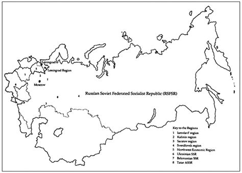 Blank Map Former Soviet Union