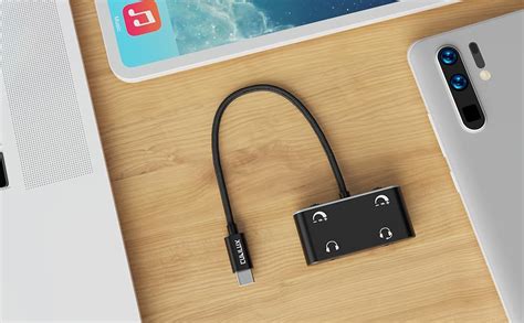 Cubilux USB C Splitter For 2 Headphones With Volume Control Type C 2