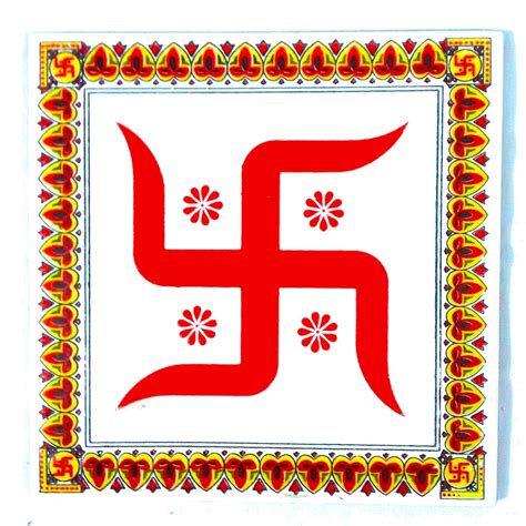 Eh Cr 47 Swastika Ceramic Wall Tile Six Inches Home And Kitchen