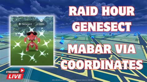 Live Pokemon Go Raid Hour Genesect Mabar Via Coordinates Youtube