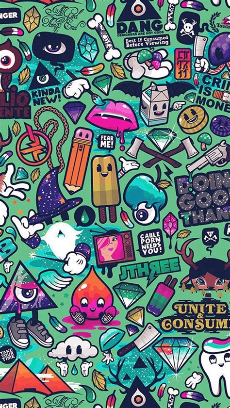 Graffiti Art Wallpaper Hd - 640x1136 Wallpaper - teahub.io