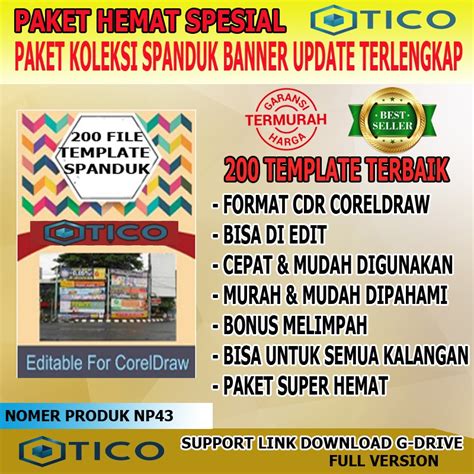 Jual Paket Template Desain Spanduk Banner Siap Edit Format Cdr