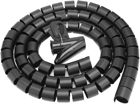 Haofy Flexible Espiral Alambre Envoltura Tubo Cable Organizador