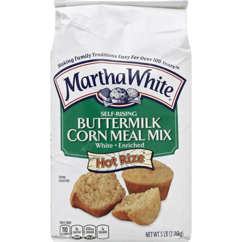 Martha White Corn Meal Mix Self Rising Enriched White Buttermilk 5