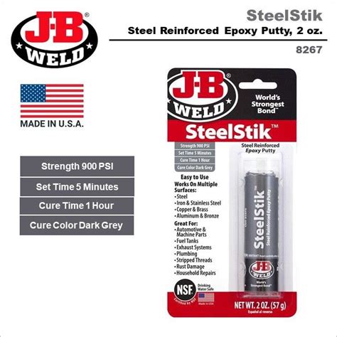 Jb Weld J B Weld Steelstick Epoxy Putty Stick Oz Lazada Ph