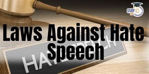 Laws Against Hate Speech