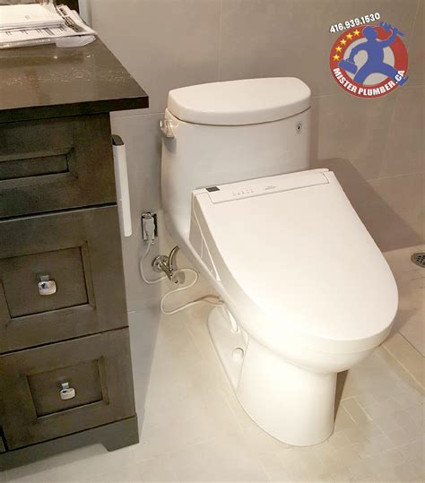 Toilet with Bidet Seat Installation - Mister Plumber