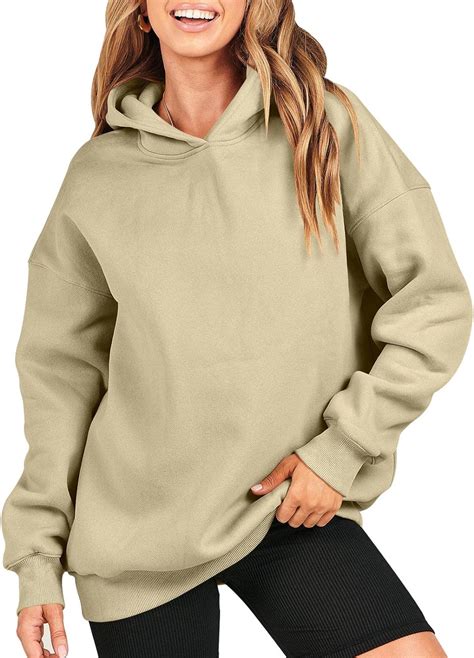 Anrabess Womens Oversized Hoodies Fleece Hooded Sweatshirts Casual