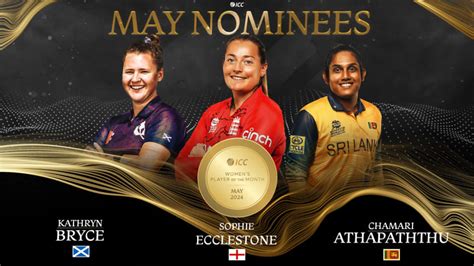 ICC Women’s Player of the Month nominees for May 2024 revealed