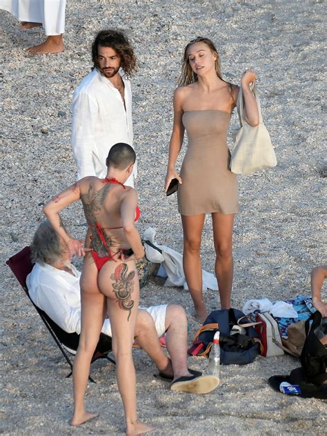 Alexis Ren Nude And Topless On The Beach In St Barts 12 30 2020