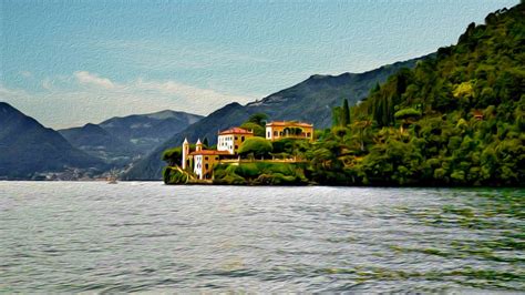 Lakeside Villa, Lake Como by CuriousJM on DeviantArt