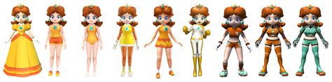 All Daisys Outfits Nowadays Daisy Princesse Daisy Personnages