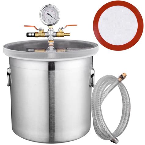 Yescom Gallon Stainless Steel Vacuum Chamber Kit To Degass Urethanes