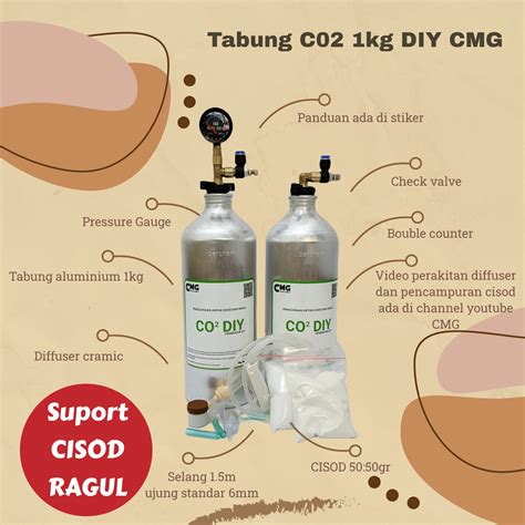 Jual Cmg Store Paket Full Set Tabung Co Diy Bahan Alumunium Full Set