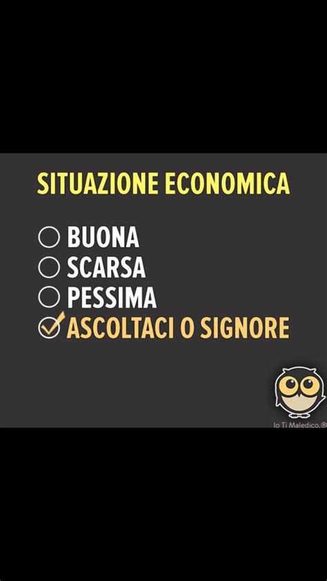 A Sign That Says Situazone Economica And The Words Buona Scarsa Pessima