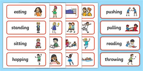 Action Verbs Flashcards