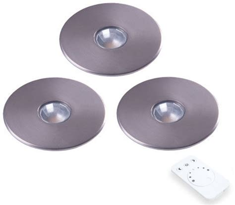 L S Super Light Emotion LED Set Inbouwspots 3 Stuks 7x1 4x7 Cm RVS