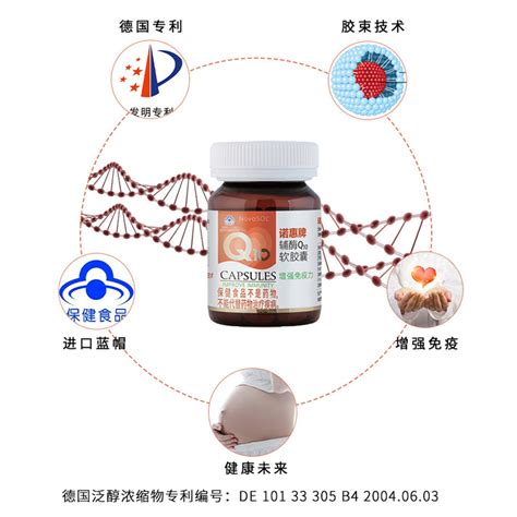 诺惠牌辅酶Q10软胶囊120粒德国原装进口NovaSOL水溶型高吸收q一10 虎窝淘