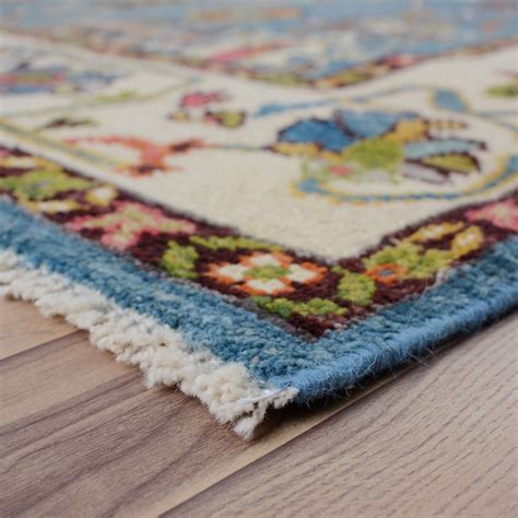 Vegetable Dye LIGHT BLUE Oushak Turkish Area Rug Decorative Living Room