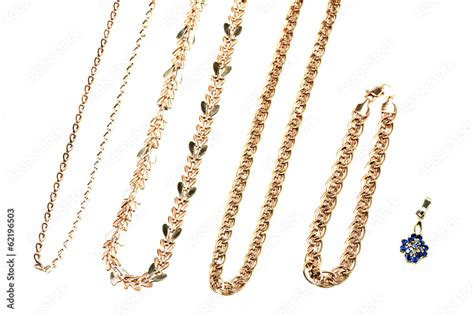 gold chain and pendant Stock Photo | Adobe Stock