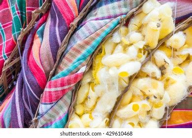 Close Traditional Loincloth Made Thai Silk Stock Photo