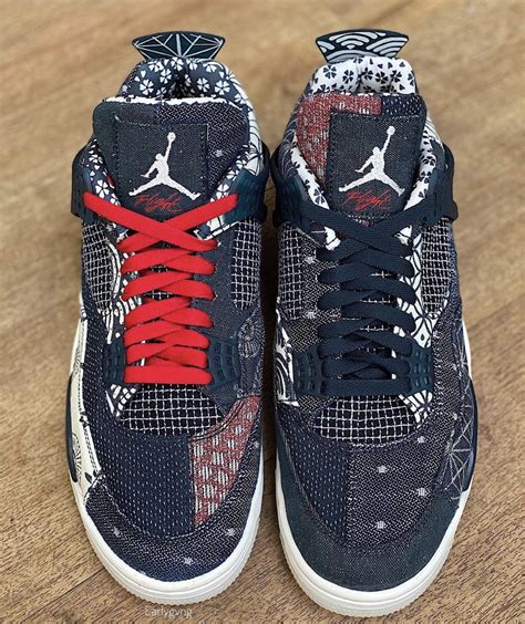 Air Jordan 4 Sashiko Deep Ocean Cw0898 400 Release Date Sbd