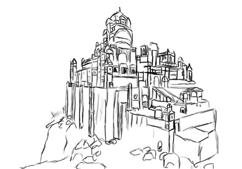 Palace Doodle for perspective. by hidoiyorugekido on DeviantArt