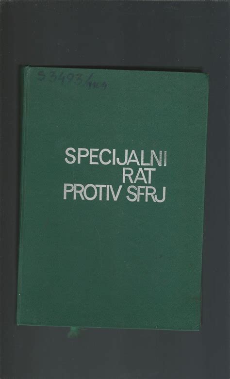 Specijalni Rat Protiv SFRJ Vojna Tajna Strogo Pov Kupindo