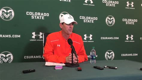 Csu Coach Mike Bobo After 37 0 Win Over Fresno State Youtube