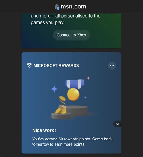 New Link To Gaming Tab for mobiles : r/MicrosoftRewards