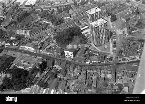 Aerial View Of Darlaston In West Midlands Uk 1969 Stock Photo Alamy