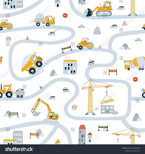 Road Construction Cartoon