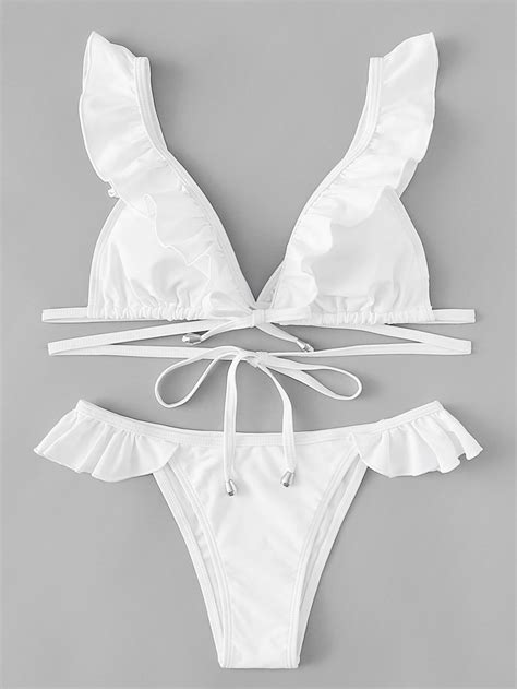 Ruffle Bikini Set Check Out This Ruffle Bikini Set On Shein And Explore