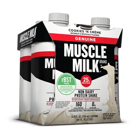 Muscle Milk Cookies N Crème Genuine Non Dairy Protein Shakes Shop