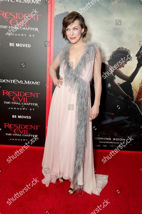 Milla Jovovich Seen World Premiere Screen Editorial Stock Photo - Stock ...