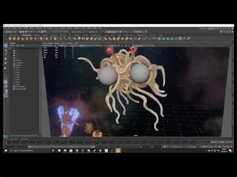 Flying Spaghetti Monster 3D Model Creation For Solar Sails YouTube