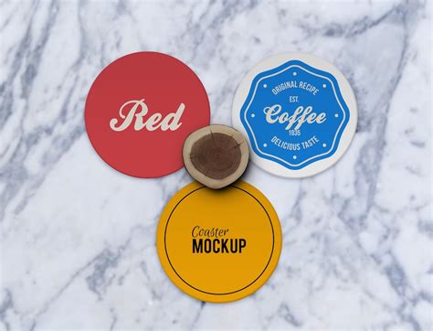 22 Photo Realistic Coaster Mockup Templates 2022 Colorlib