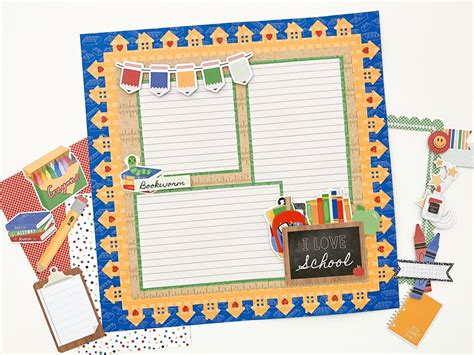 For A Love Of Learning School Themed Scrapbook Layout Creative