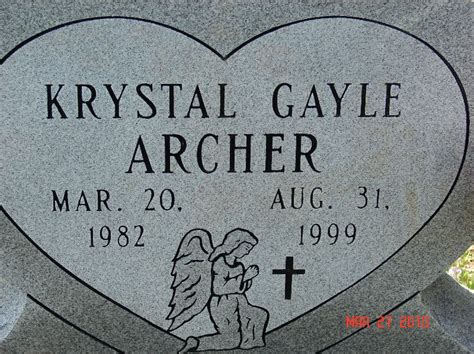 Krystal Gayle Archer Find A Grave Memorial