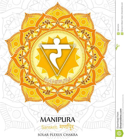 Vector Del Chakra De Manipura Ilustraci N Del Vector Ilustraci N De