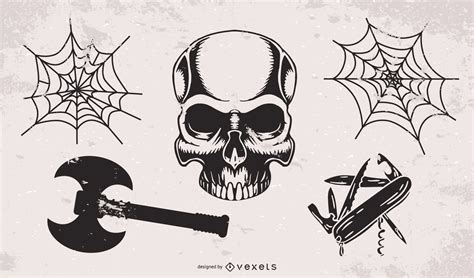 Grunge Icons Pack Vector Download