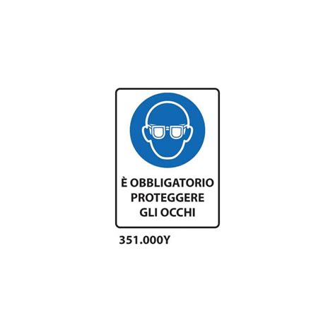 Cartello Di Obbligo Obbligatorio Proteggere Gli Occhi Dixon Industries