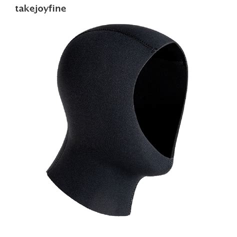 Tfph 3mm Neoprene Scuba Diving Hood With Shoulder Snorkeling Equipment Hat Cap Winter Swim Warm