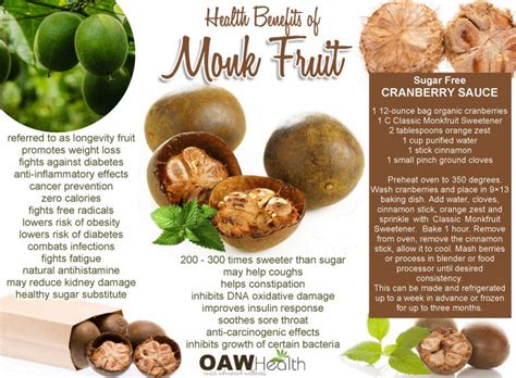 Benefits Of Monk Fruit Sweet Without Calories Oawhealth